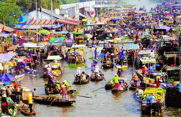 Chợ nổi Cái Răng là điểm đến mà bạn không thể bỏ qua trong tour du lịch miền Tây 1 ngày