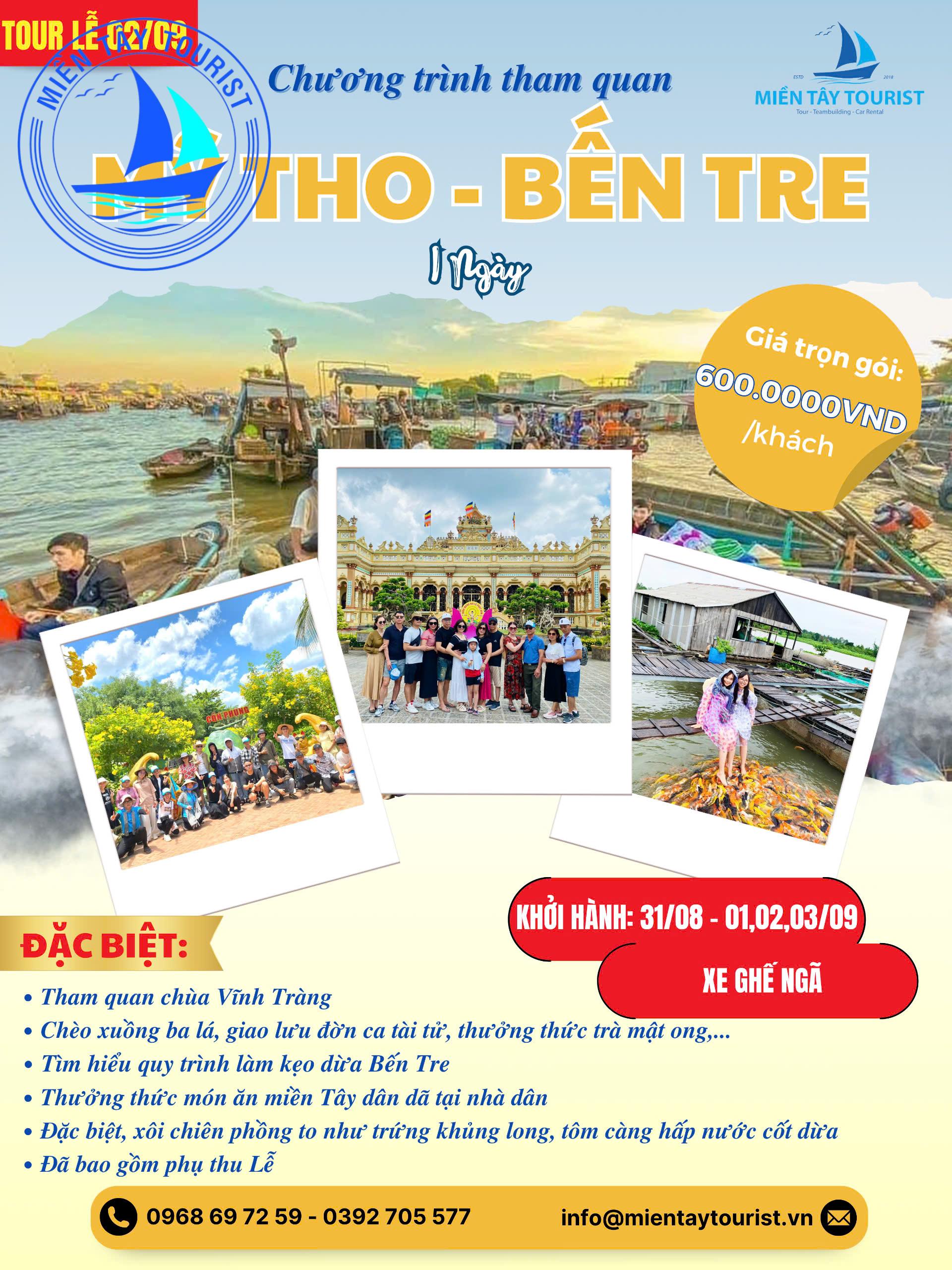 my tho ben tre 1 ngay